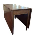 DR - Mid-Century Drop Leaf Dining Table in Wood Finish