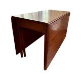 DR - Mid-Century Drop Leaf Dining Table in Wood Finish