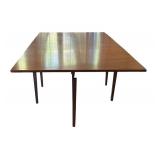 DR - Mid-Century Drop Leaf Dining Table in Wood Finish