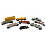 DR - Set of 6 HO Scale Vintage Model Train Tank Cars and Gondola Cars