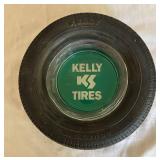 DR - Set of 3 Vintage Tire Ashtrays with Classic Advertising