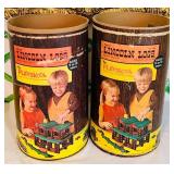 DR - Vintage Playskool Lincoln Logs Sets with Original Containers