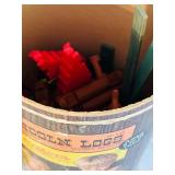 DR - Vintage Playskool Lincoln Logs Sets with Original Containers