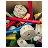 DR - Lot of 3 Vintage Tinkertoy Sets with Wooden Parts and Original Canisters