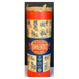 DR - Lot of 3 Vintage Tinkertoy Sets with Wooden Parts and Original Canisters