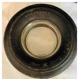 DR - Pair of Vintage Tire Ashtrays Firestone and Seiberling 6 Inch