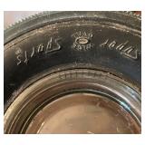 DR - Pair of Vintage Tire Ashtrays Firestone and Seiberling 6 Inch
