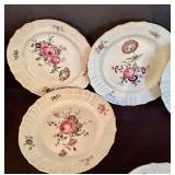 DR - Set of 10 Royal Copenhagen Denmark Porcelain Plates with Floral Design
