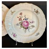 DR - Set of 10 Royal Copenhagen Denmark Porcelain Plates with Floral Design