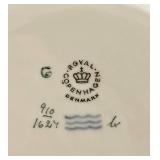 DR - Set of 10 Royal Copenhagen Denmark Porcelain Plates with Floral Design