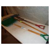 Snow Shovels x 2 Trench Spade x 1