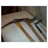 Pick Axes x 2 , Garden Hoes x 2