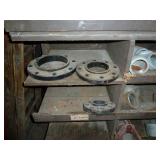 Bins of Large Brass  Water Pipe Fittings