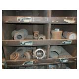 Bins of Large Brass  Water Pipe Fittings