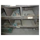 Bins of Large Brass  Water Pipe Fittings