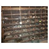 Bins of Large Brass  Water Pipe Fittings