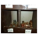 Copper Fittings Top 2 Rows of Bins