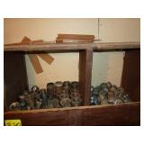 Black Pipe Fittings Back Wall Bins