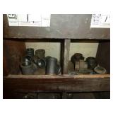 Black Pipe Fittings Back Wall Bins