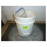 Pail of Pipe Fittings White