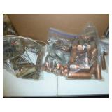 Box of Copper Fittings, Nipples