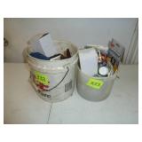 2 Pails of Plumbing Items