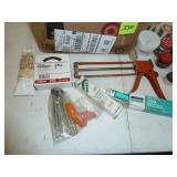 Box of Soldering Items & Caulking Items