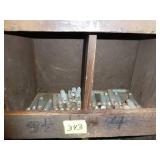 Bins of Taco Flanges & Pipe Nipples 2 Middle Rows