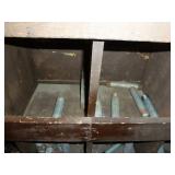 Bins of Taco Flanges & Pipe Nipples 2 Middle Rows