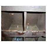 Bins of Taco Flanges & Pipe Nipples 2 Middle Rows