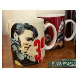 Elvis Presley Collector Mug Set with Graceland Memorabilia