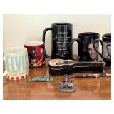 Elvis Presley Collector Mug Set with Graceland Memorabilia
