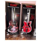 Collection of 6 Elvis Presley Musical Christmas Ornaments with Original Boxes