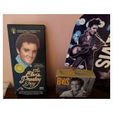 Elvis Presley Collectibles Lot with Books, Records, Plate and Memorabilia
