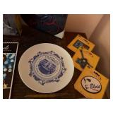 Elvis Presley Collectibles Lot with Books, Records, Plate and Memorabilia