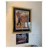 Framed Signed Elvis Presley Art Print with Bonus Graceland Photo