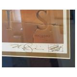 Framed Signed Elvis Presley Art Print with Bonus Graceland Photo