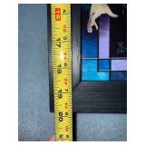 Elvis Presley Illuminated Stained Glass Framed Art by Bradford Exchange with COA