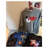 Elvis Presley Graphic Apparel Collection with Hooded Sweatshirt and 8 T-Shirts in Sizes XL and XXL