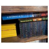 Large Collection of National Geographic Magazines, Time-Life Books, and Mixed Hardcover Books (bookshelf not included)
