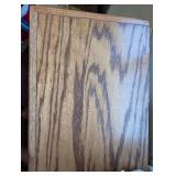 Wooden Bookshelf with Three Adjustable Shelves (contents not included)