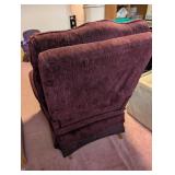 Upholstered Recliner Armchair with Wooden Lever