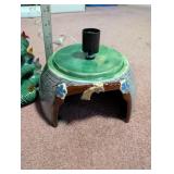 Vintage 17-Inch Ceramic Christmas Tree with Multicolor Lights and Lighted Base