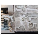 11-Piece Porcelain Nativity Set with Gold Accents in Original Box