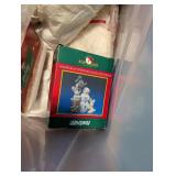 Large Collection of Blue and White Snowman Holiday Decor Bathroom Pieces and Ornaments