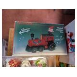 Vintage Christmas Decor Collection with Music Boxes and Candle Holders