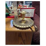 Vintage Christmas Decor Collection with Music Boxes and Candle Holders
