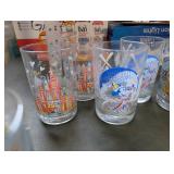 Set of 10 Walt Disney World 25th Anniversary Collector Glasses