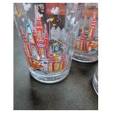 Set of 10 Walt Disney World 25th Anniversary Collector Glasses