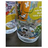 Set of 10 Walt Disney World 25th Anniversary Collector Glasses